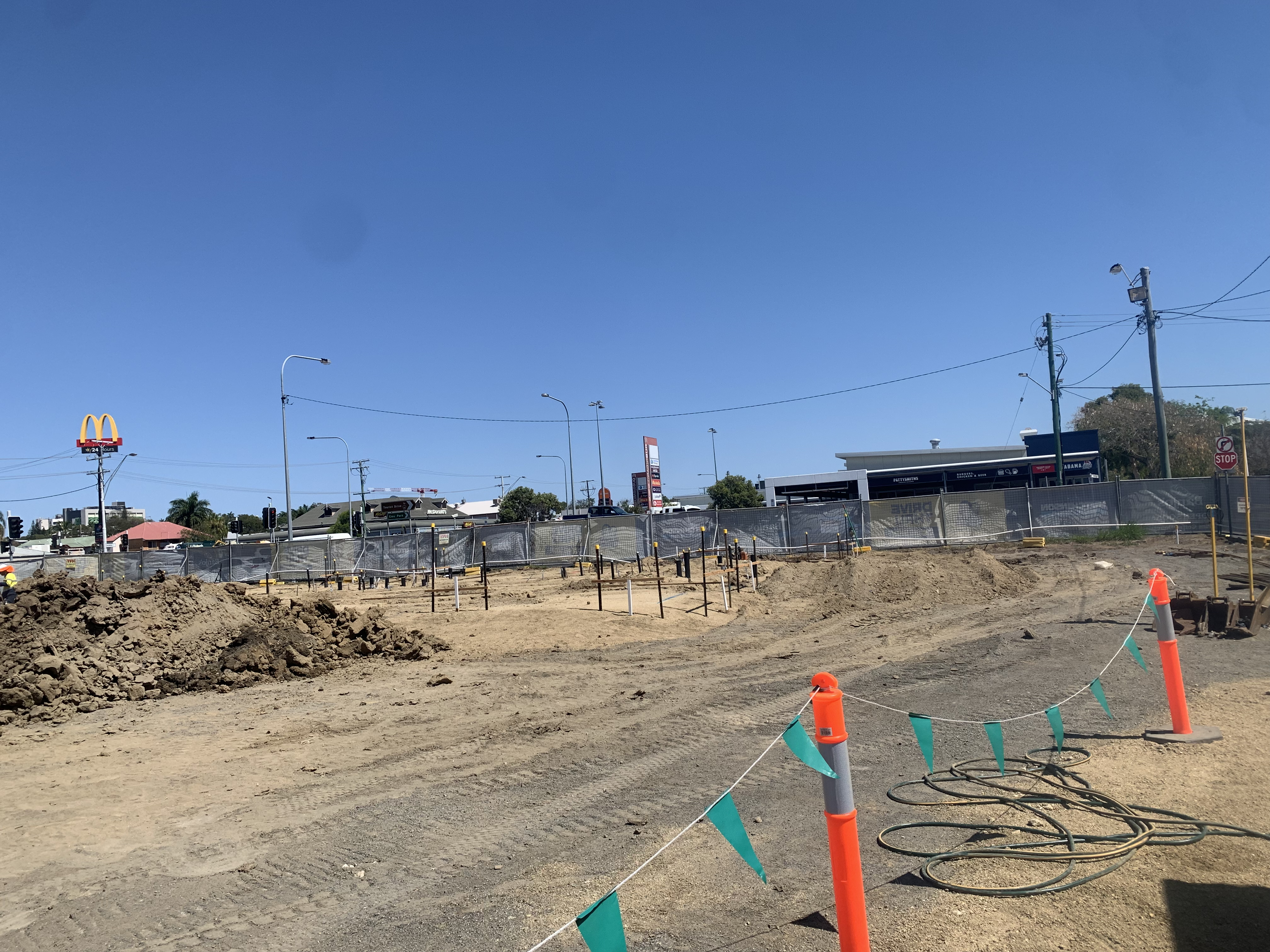 Cleared and prepared commercial excavation site in Rockhampton